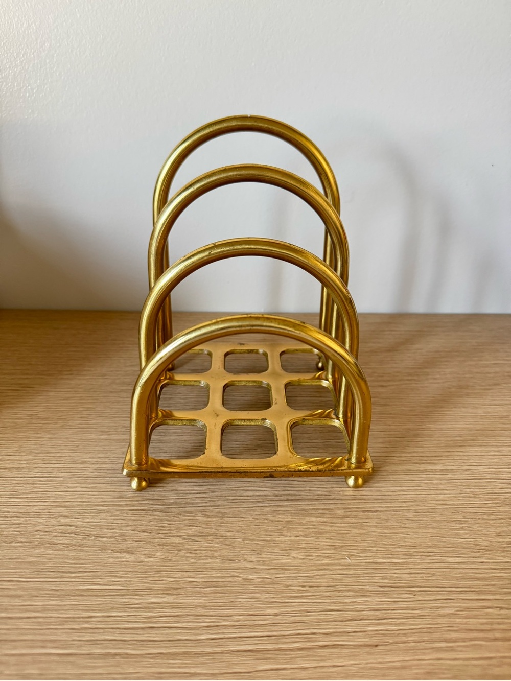 Brass Napkin Letter Holder